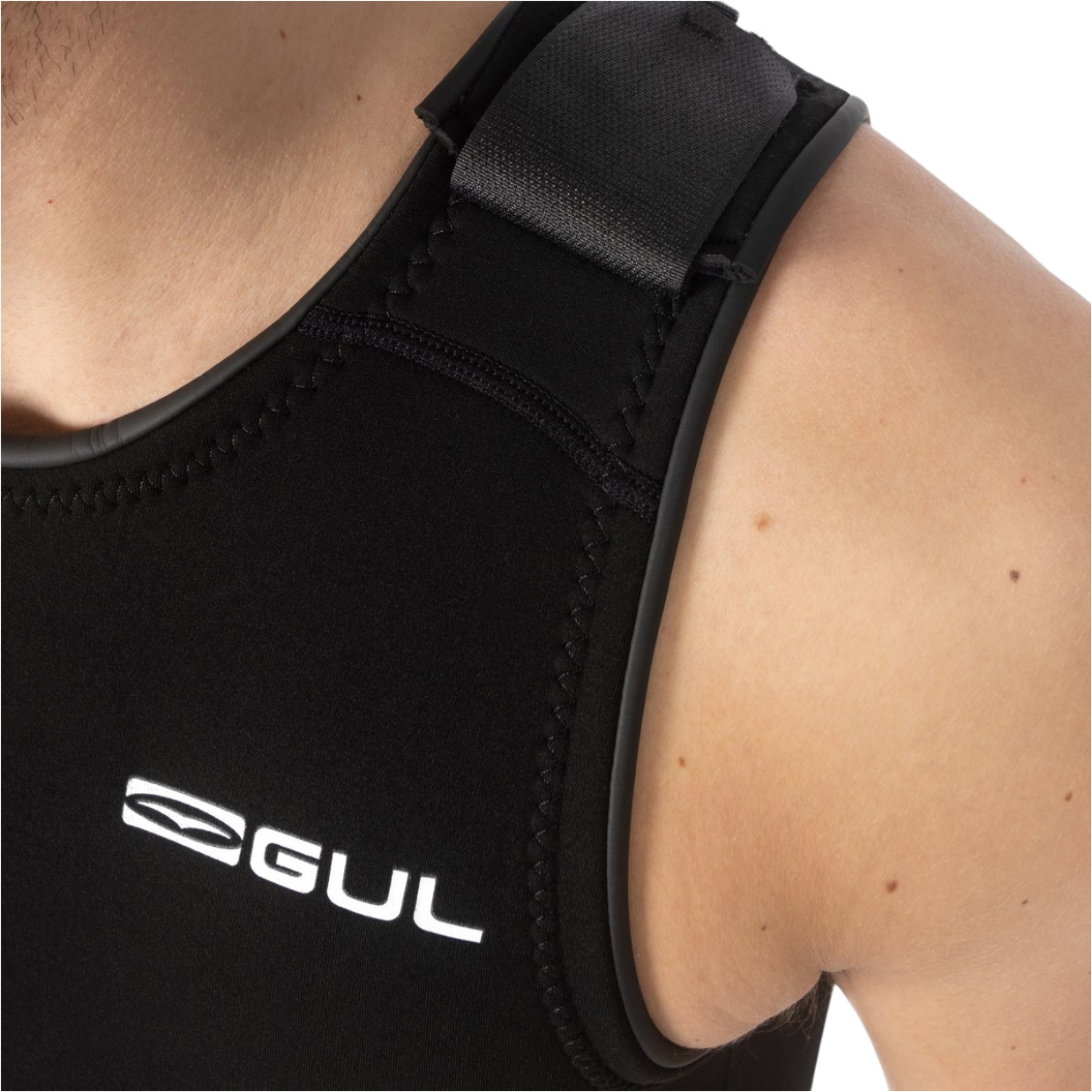 2026 Gul Mens Response 3/2mm Flatlock Short John Wetsuit RE5304-B9 - Black